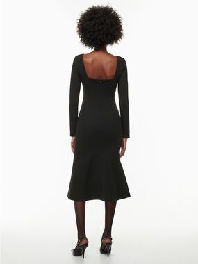 NWT Aritzia Babaton Stiles Dress Black Size 4 | Mermaid Midi